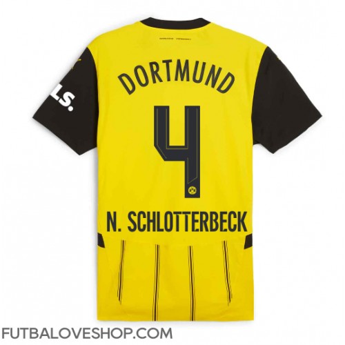 Dres Borussia Dortmund Nico Schlotterbeck #4 Domáci 2024-25 Krátky Rukáv